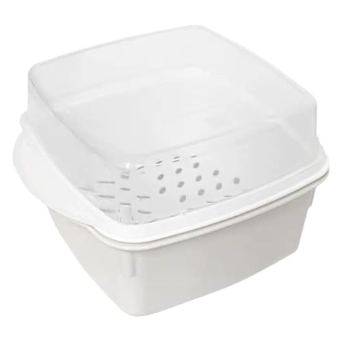 Mikrowellen-Dampfgarer – Mikrowellen-Dampfgarer Für, Fisch Und Essenszubereitung | Mikrowellengeeignete Schüssel, BPA-freier Lebensmittelbehälter, Mikrowellenherd Für Gesundes Dampfgaren, Kompa