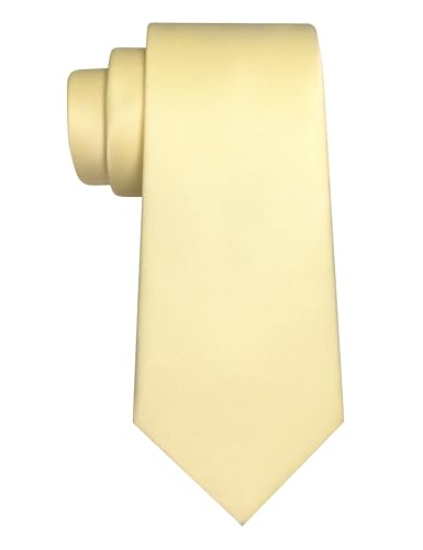 Image of JEMYGINS Solid Color Tie Mens Necktie for Business and Wedding