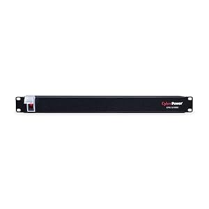 CyberPower CPS1215RM Basic PDU, 100-125V/15A, 10 Outlets, 15ft Power Cord, 1U Rackmount