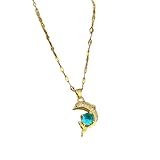 Collar para hombre para mujer, exquisito y bonito collar de delfín microincrustado, cadena clásica y versátil de clavícula