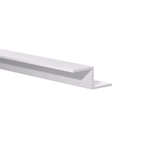 Orange Aluminum Z Bar Profile - High Strength, Aluminum Extrusion Squared Corner Channel for DIY Projects, Home Improvement & Construction Support Bracket, 72