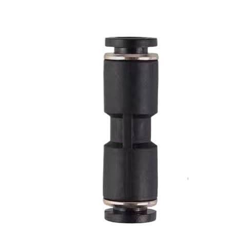 Conector rápido neumático PU4 recto con sistema de liberación rápida de alta precisión