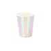 Talking Tables We Heart Pastel Iridescent Shiny Disposable Cups for a Birthday Party, Unicorn Party, or Children's Party, Pink (12 Pack)