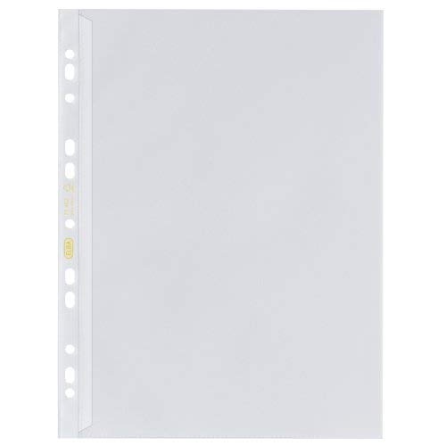 ELBA Lot de 100 pochettes perforées A4 en polypropylène 0,12 mm