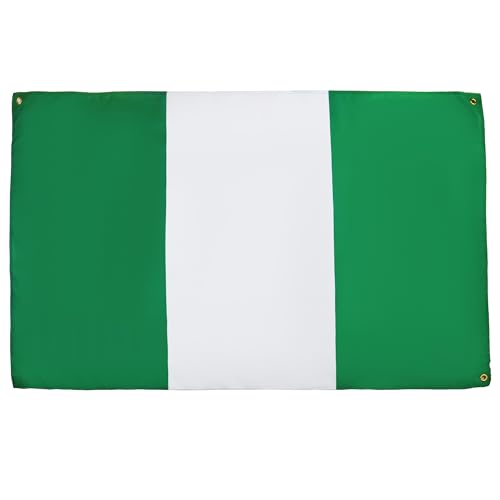 AZ FLAG Drapeau Nigéria 150x90 cm avec 4 oeillets, Pavillon Nigérian pour balcon ou mur