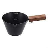 Espressotasse aus 304 Edelstahl mit Skala und verdicktem Wanddesign für Schlagfestigkeit im täglichen Gebrauch (schwarz)