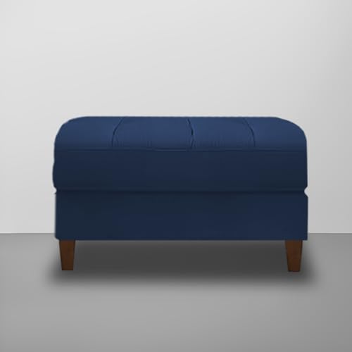 Image of Lezra RHS 4 Seater L Shape Sofa Set with Center Table for Living Room (Blue Fabric) Premium Fabric Sofa
