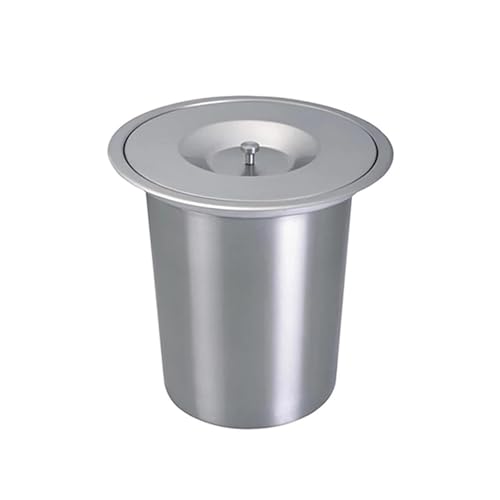 Caneca de basura empotrable para cocina 8L acero inoxidable