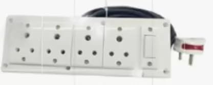 BAHUL 1+4 ISI Parts Small Plug 1000WATT Capacity Extension 4 Socket Extension Boards (White, 4 m)-image-33