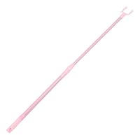 Alipis Telescoping Adjustable Clothes Pole Pink Clothes Drying Rod Portable Reach Stick for Balcony and Closet Use