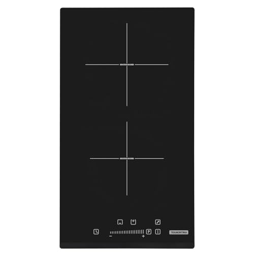 Cooktop de Indução Tramontina Dominó Slider com 2 Áreas de Aquecimento e Comando Touch Preto 2EI 30 – 220 volts