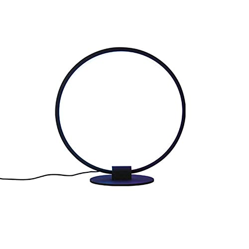Lampe de table LED RGB cercle nordique luminaire moderne salon chambre et bureau 60cm