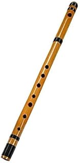 竹製篠笛 7穴 八本調子 伝統的な楽器 竹笛横笛(赤紐巻き)