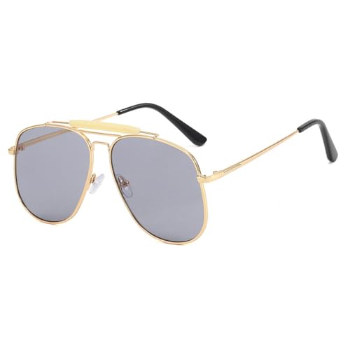 Women's Sunglasses Oversized Metal Frame Shades Glasses For Woman Retro UV400(3,One Size)