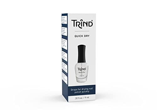 Trind Quick Dry Top Coat .3 fl.oz. Long Lasting, Streak-Free Shine, Clear Nail Polish. image 4