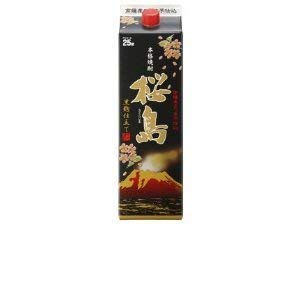 Amazon.co.jp: 黒麹仕立て桜島 25度 1800ml 紙パック ×6本 : 食品