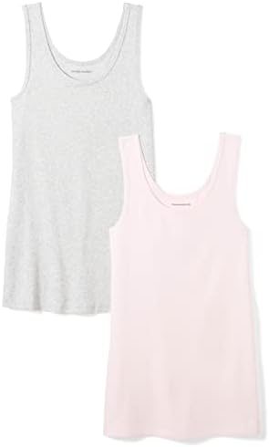 Amazon Essentials Women's Slim-fit Tank, Pack of 2