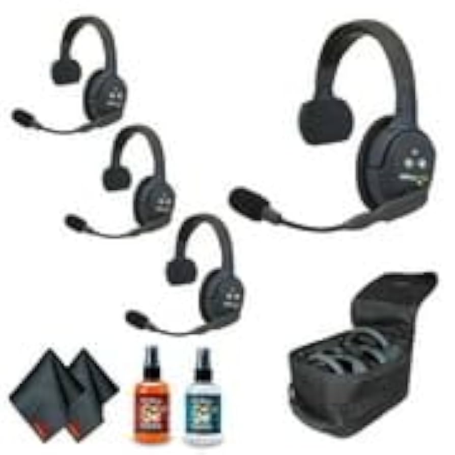 Eartec Ultralite ワイアレスインカム 4set Eartec UltraLITE 4-Person Full-Duplex Wireless Intercom UL4D B&H