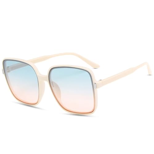 Lunettes de soleil rétro surdimensionnées unisexes de luxe pour la conduite et les voyages