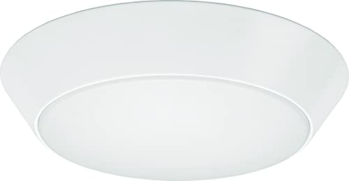 Crazy Clearance Lithonia Lighting Contractor Select 13 inch Round LED Flush Mount Thin Ceiling Light Mount White 4000K Dimmable (FMML 13 840)