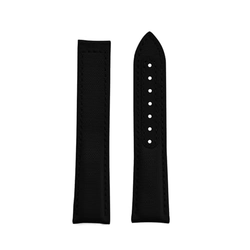 Bracelet de montre FKM et cuir étanche avec pompes rapides 20 mm et 22 mm