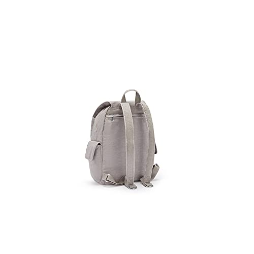 Kipling Women's City Pack Backpack, All-Day Versatile Daypack, Grey Gris, 10.5" L X 14.5" H X 6.75" D #TOP3