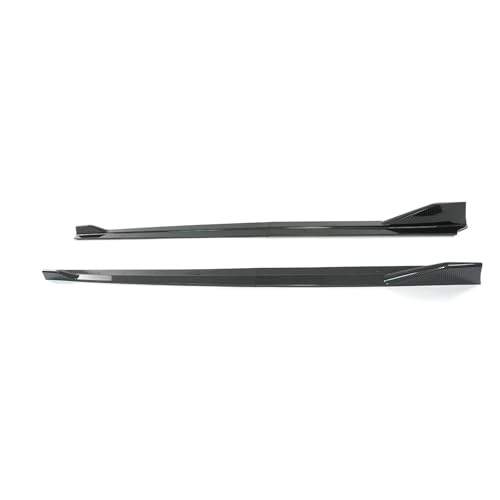 Extension de jupe latérale et lèvre avant Toyota Supra A90 A91 2020-2024 noir brillant aspect carbone