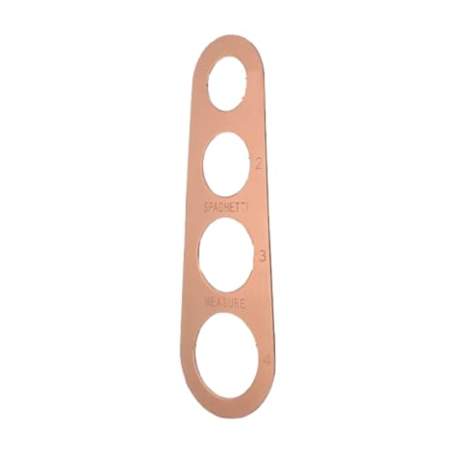 Stainless Steel Spaghetti Measurer Tool,Pasta Servings Measurer,4 Holes Cooking Pasta Ruler,Spaghetti Ruler Noodles Measure, rose gold