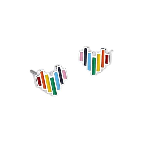 Boucle d'oreille Carter arc-en-ciel mignon pour le quotidien des adolescentes
