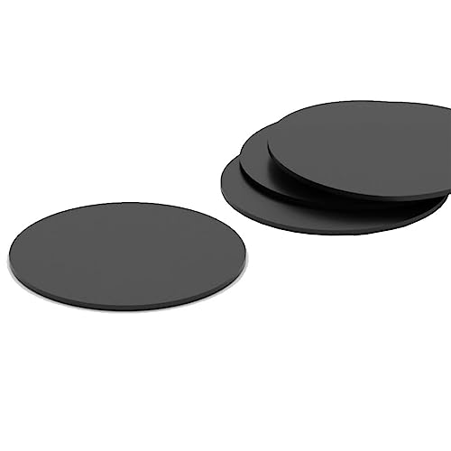 Goanilad 10pcs Solid Round Rubber Sheet, Nitrile Rubber Seal Gaskets Pad, Dia 10/15/20/25/30/35/40/50/60/70/80/90/100mm Thick 5mm(45mm)