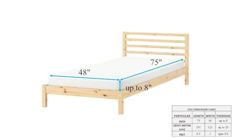 Trance Cotton Feel Terry Ultra Soft Waterproof Mattress Protector | Breathable - Hypoallergenic Mattresses Cover (75x48 inch | 6.25x4 feet,Classic Blue - Pack of 1)