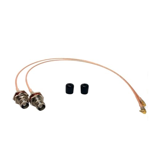 Câble coaxial RG316 TNC femelle serti MMCX mâle coudé 50 ohms