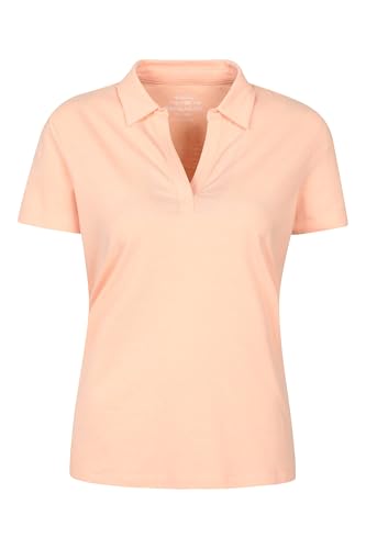 Tee-shirt léger polo anti-UV femme col V contre le soleil