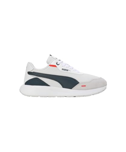 Image of Puma Unisex RuntamedSoccer Boots, Feather Gray Dark Night Puma White, 10 US
