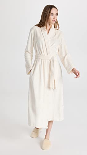 Eberjey Women's Chalet The Plush Robe, Ivory, White, S #TOP4