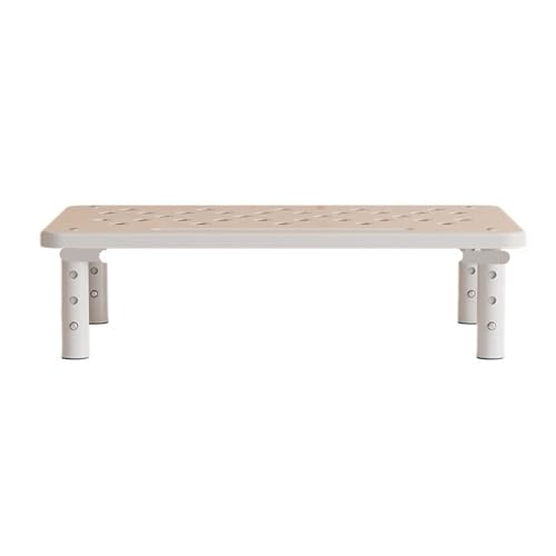 Support de moniteur esthétique blanc rehausseur d'écran au design minimaliste haut de gamme