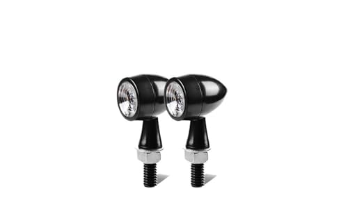 Clignotants moto Bullet 12V feu indicateur de direction ambre 8mm