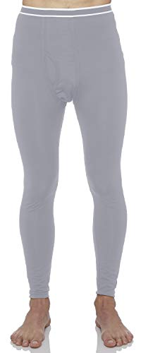 Rocky Men's Thermal Bottoms (Long John Base Layer Underwear Pants) Insulated For Outdoor Ski Warmth/Extreme Cold Pajamas (Grey - Small) #TOP20