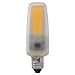 Satco S28686 0.75 Inch 4W E11 LED Mini Candelabra Base Replacement Lamp, Color Temperature: 3000, Finish Color: Frosted
