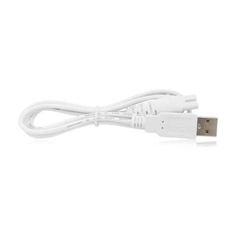 PDEEY Water Flosser Charging Cable for Insmart, B.Weiss, Nicwell, Hangsun, MOSPRO Oral Irrigator, USB Charger Cord White Cover