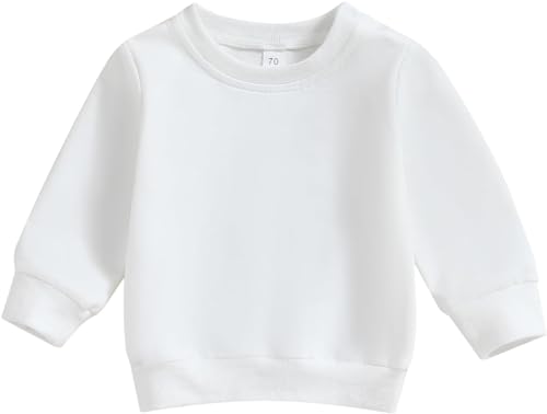 Image of Baby Boy Girl Pumpkin Sweatshirt Tops Toddler Halloween Outfit Long Sleeve Crewneck Pullover Sweater Shirt Fall Clothes
