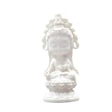 Ioensy Figura Budista, Estatua, Adorno para salpicadero de Coche, Escultura Bonita en Miniatura de Resina para decoración de hogar y Oficina, Estilo a