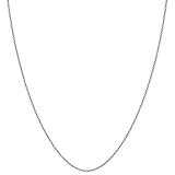 [新宿銀の蔵] シルバー 925 あずきチェーン 幅約1.3mm ロジウムコーティング 長さ45cm (アジャスター付き) ネックレス チェーンのみ 細め