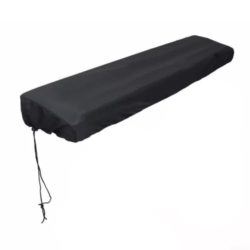 Funda protectora contra el polvo de órgano electrónico de 61/88 teclas, impermeable, tela Oxford 210D, con cierre de cordón elástico para una cobertura completa, incluyendo soporte de música