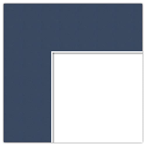 16x20 Deep Blue / Midnight Blue Custom Mat for Picture Frame with 12x16 opening size (Mat Only Frame NOT Included)