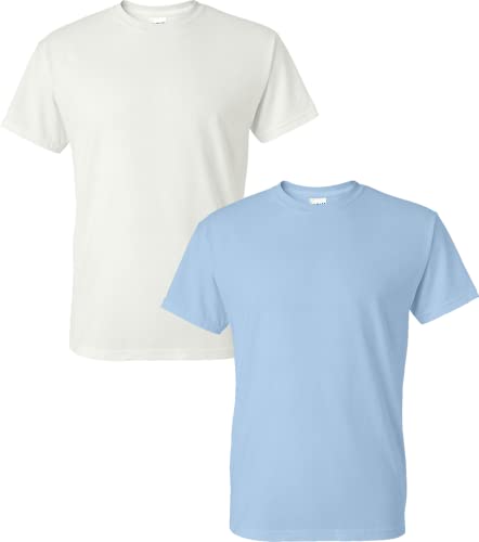 T-shirt homme Gildan DryBlend en coton et polyester blanc taille XL