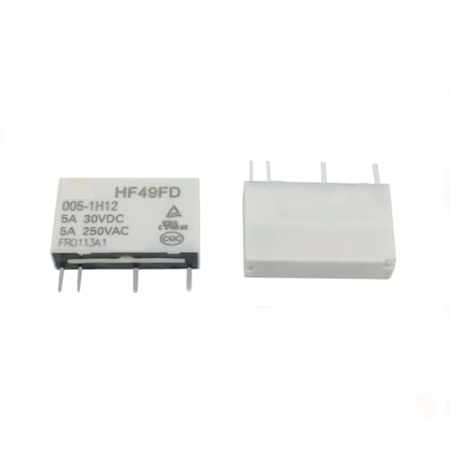 Relais de puissance HF49FD-012-1H12 commutation sécurisée 5A 250V à 4 broches 12V