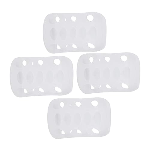 Image of 8 Pcs Milk Bottle Sleeves Pigeon Supplies Silicone Bottle Cover Feeding Glass Covers Glass Sleeves Nursery Feeding Baby White Anti-Fall