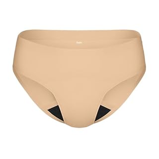 KNIX Super Leakproof Bikini, Leakproof Underwear, Period Underwear for Women, Machine Washable, Reusable, Warm Sand, Medium (1 Pack)