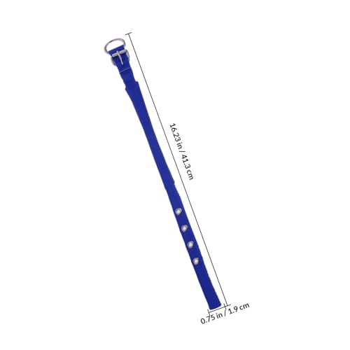 Collar para mascotas ajustable azul pequeño de poliéster miniatura 2
